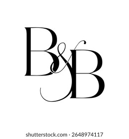 BB Monogram Initial Letters Logo
