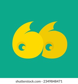 BB monogram logo signature icon. Alphabet initials, abstract letter b symbol. Child boutique lettering sign. Modern design, cartoon, playful characters. Yellow color bold font lowercase typography.