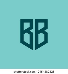 BB. Monogram of Two letters B and B. Luxury, simple, minimal and elegant BB logo design. Vector illustration template.