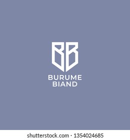 BB. Monogram of Two letters B&B . Luxury, simple, minimal and elegant BB logo design. Vector illustration template.