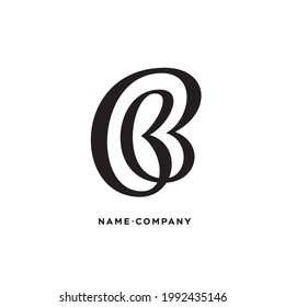 BB script closed monogram logotype