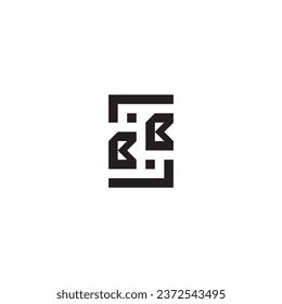 BB square concept retro logo in high quality professional design that will print well across any print media