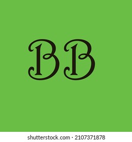 BB Text simple logo Design. 