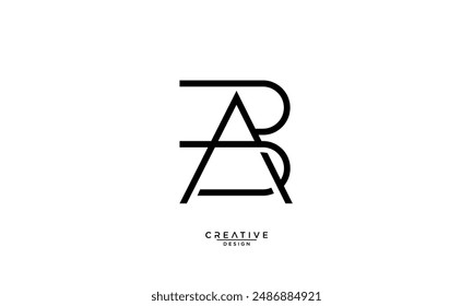 BBA, AB, B, A, Abstract Letters Logo Monogram