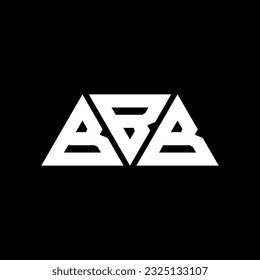 BBB triangle letter logo design with triangle shape. BBB triangle logo design monogram. BBB triangle vector logo template with red color. BBB triangular logo Simple, Elegant, and Luxurious design