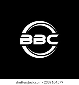 BBC letter logo design in illustration. Vector logo, calligraphy designs for logo, Poster, Invitation, etc.