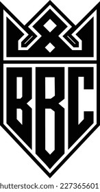 BBC-Briefe mit Logomarkenkronendesign