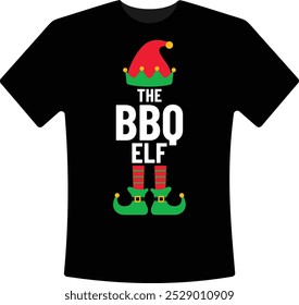 The BBG Elf Christmas T-Shirt Design Matching Family Holiday Elf Christmas Graphic