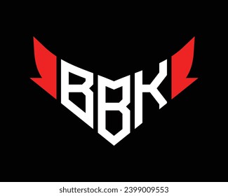 plantilla de diseño de logotipo de letras BBK