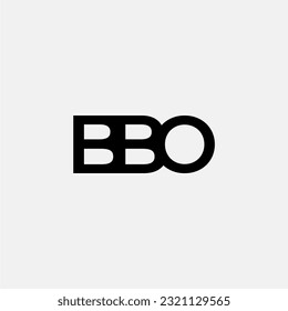 BBO initial letter monogram logo