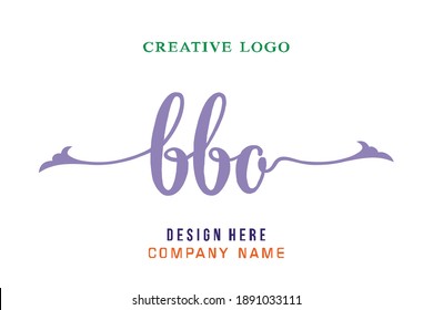 BBO lettering logo is simple, easy to understand and authoritative