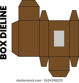 BBox packaging and mockup die cut template