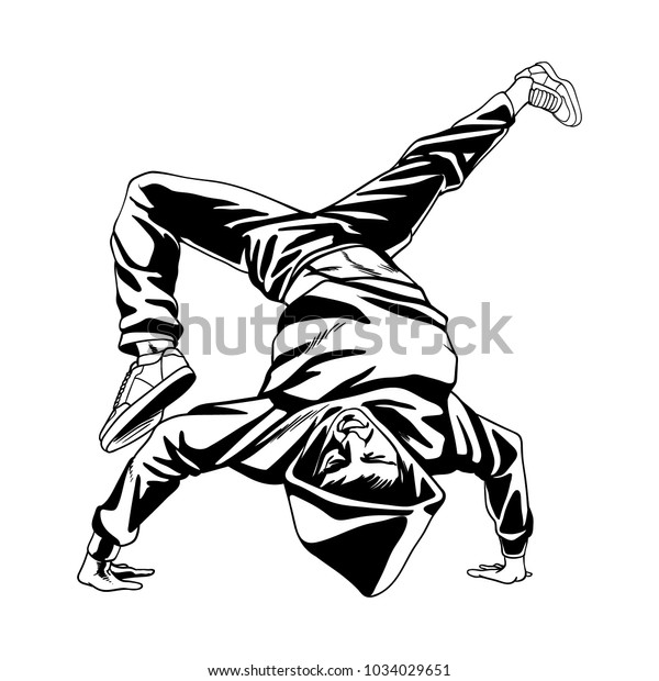 Vector De Stock Libre De Regalias Sobre Bboy Dancer Character