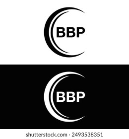 BBP logo. BBP design. White letter. BBP, BBP letter logo design. letter logo design in GOLD, 