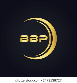 BBP logo. BBP design. White letter. BBP, BBP letter logo design. letter logo design in GOLD