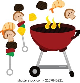 BBQ Barbecue Food Fun Clipart