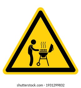 BBQ Barbeque Area Symbol Sign ,Vector Illustration, Isolate On White Background Label. EPS10