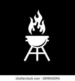 BBQ Barbeque GRILL TOOL LOGO ICON DESIGN VECTOR