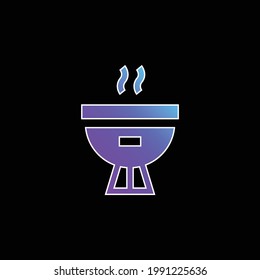 Bbq blue gradient vector icon