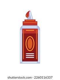 bbq bottle sauce icon white background