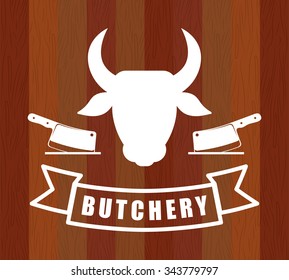 Bbq and butchery theme design, vector illustration graphic design