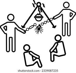 bbq camping camping bbq picnic teamwork 2138