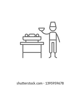 Bbq, chef, restaurant icon. Element of restaurant icon. Thin line icon for website design and development, app development. Premium icon