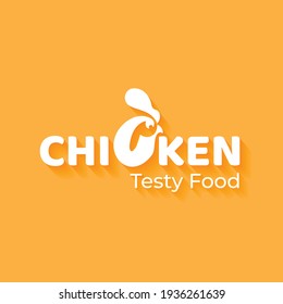 BBQ and chicken, Cock, Restaurant food Logo Design