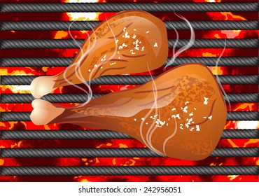 bbq chicken leg