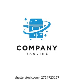 Vetor do ícone do logotipo de limpeza do churrasco