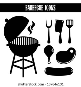 bbq design over white background vector illustration