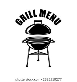 Bbq emblem, badge. Grill party. Vector illustration