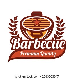 BBQ food logo simple and elegane