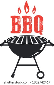 Ilustración del icono del vector de cocina del dispositivo de asador de barbacoa