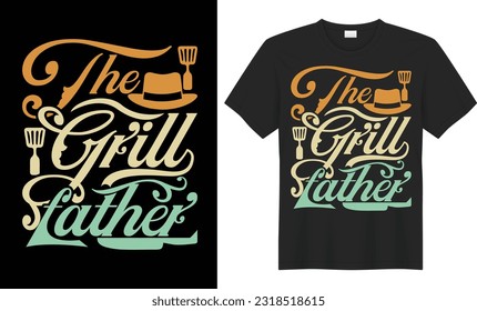 BBQ  grill father Barbecue typography t-shirt design. most trendy Everybody chills Calligraphy vector vintage t-shirt design. Stand back drawn lettering phrase, cookout party shirt.