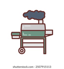 GRILL GRILL GEFÜLLTE Icons , Vektorgrafik
