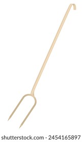 BBQ grill fork. vector illustration