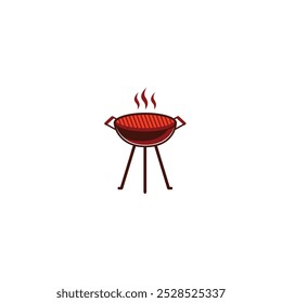 BBQ Grill icon flat vector design