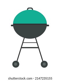 bbq grill icon on white background