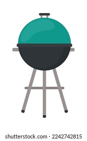 bbq grill icon on white background