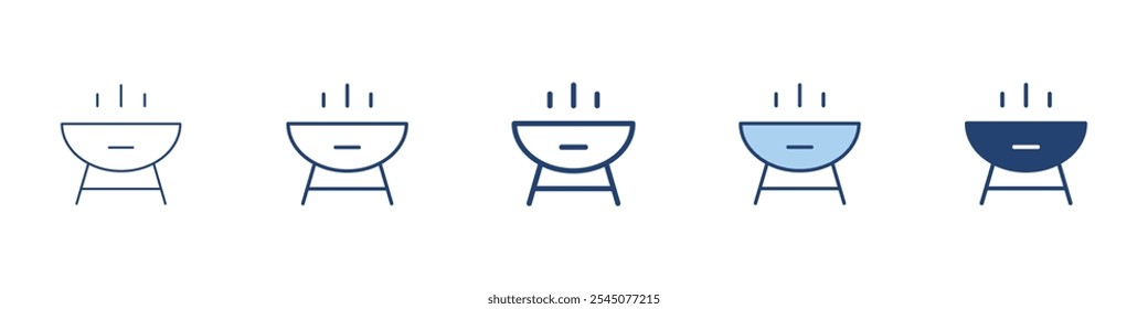 Bbq grill icon Symbol set collection