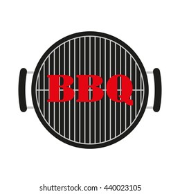 BBQ and grill icon. Vector illustration.