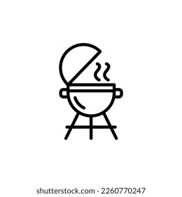 Icono de parrilla en vector. Logotipo