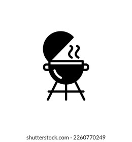 Icono de parrilla en vector. Logotipo