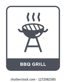 bbq grill icon vector on white background, bbq grill trendy filled icons from Electronic devices collection, bbq grill simple element illustration