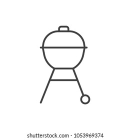 BBQ grill line icon.