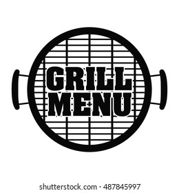 bbq and grill menu icon. Steak house food and restaurant theme. Isolated design. Vector illustration