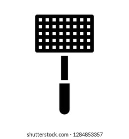 Bbq grill net vector, Barbecue related solid design icon