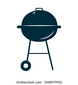 bbq grill over white background