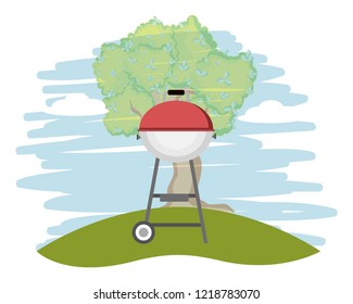 Bbq grill at park